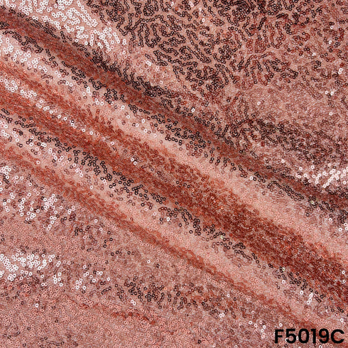 Sequins Embroidered Simmer Lycra Fabric-F5019